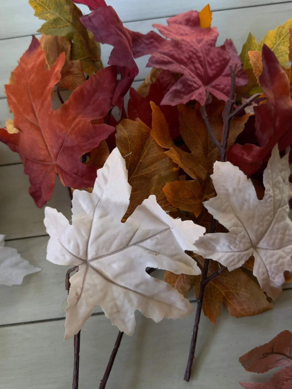 Autumn Harvest Decorative Fall Stems - Assorted Rust, Cream & Brown